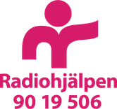 NY Radiohjälpen Logga rosa