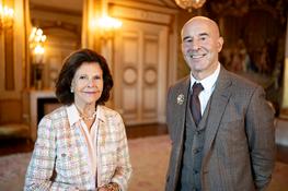 Drottning Silvia och Mark Daniel Hols
